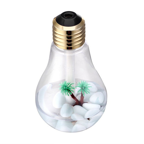 400ML Colorful Light Portable Bulb Shape Aromatherapy Air Purifier Humidifier for Home / Office / Car(Gold) - HoMEdemic™ 