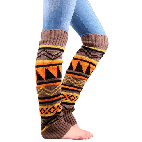 Winter Camouflage Bohemian Thickening Wool Pile Socks Lady Knee-high Thermal Boot Cover - HoMEdemic™ 