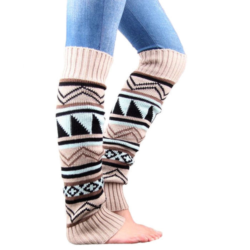 Winter Camouflage Bohemian Thickening Wool Pile Socks Lady Knee-high Thermal Boot Cover - HoMEdemic™ 