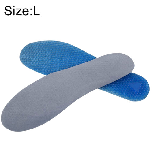 1 Pair Honeycomb Damping Suede Soft Sport Shoes Insoles, Full Pads, Size: L / 41-46yards - HoMEdemic™ 