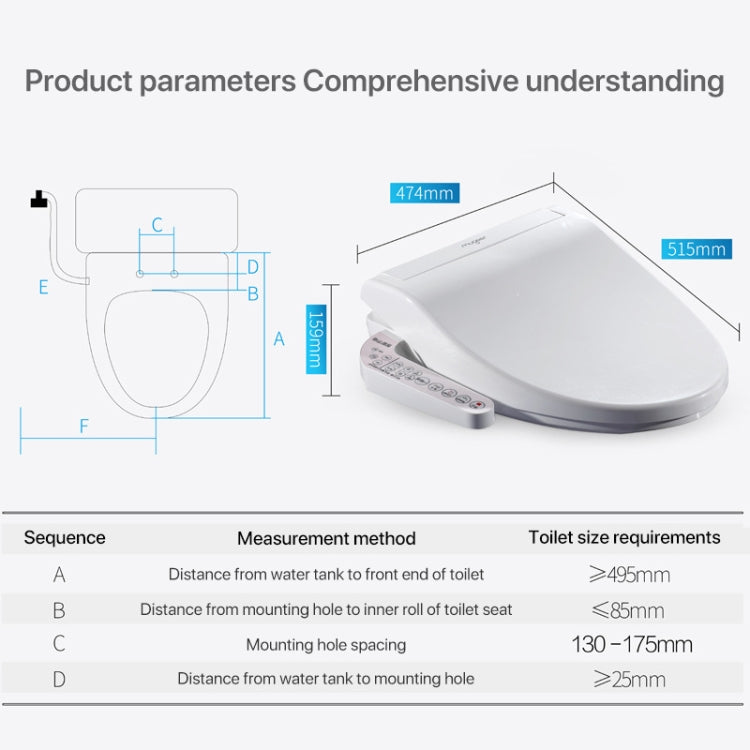 U Shape Multi-function Bathroom Automatic Cleaning Heating Intelligent Flush Toilet Cleaner Cover - HoMEdemic™ 