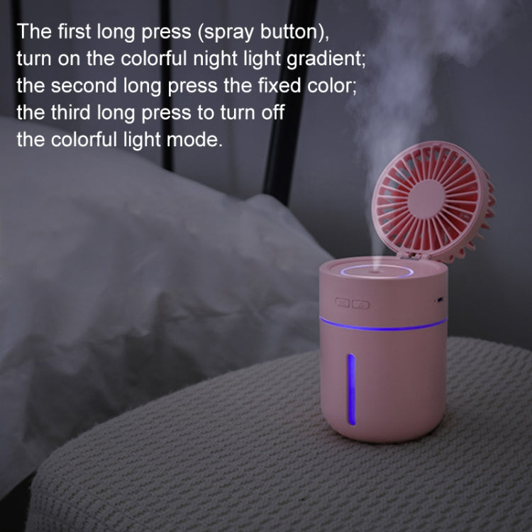 T9 Portable Adjustable USB Charging Desktop Humidifying Fan with 3 Speed Control - HoMEdemic™ 