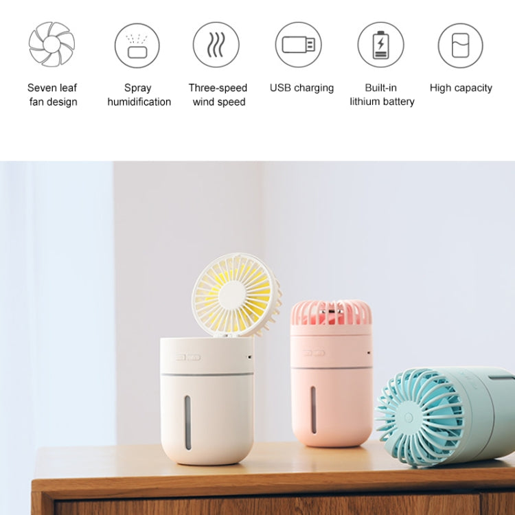 T9 Portable Adjustable USB Charging Desktop Humidifying Fan with 3 Speed Control - HoMEdemic™ 