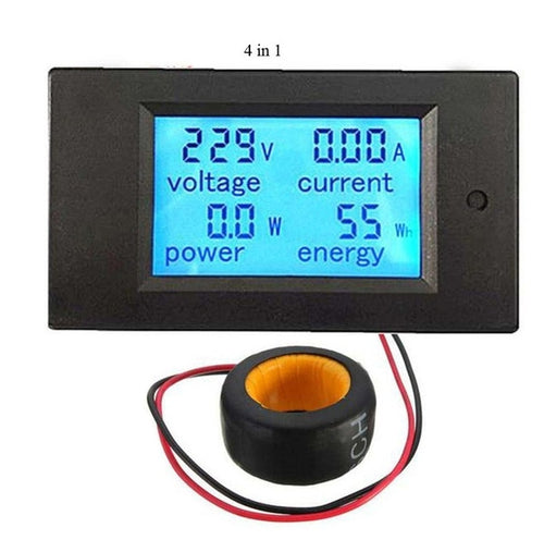 PZEM-061 4 in 1 DC Digital Display Meter Voltage Measuring Instrument, AC 80-260V, 100A - HoMEdemic™ 