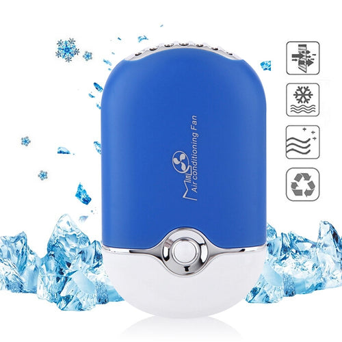 Portable Mini USB Charging Air Conditioner Refrigerating Handheld Small Fan - HoMEdemic™ 