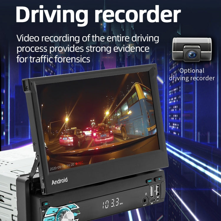 HD 7 inch Single Din Car Android Player GPS Navigation Bluetooth Touch Stereo Radio, Support Mirror Link & FM & WIFI - HoMEdemic™ 