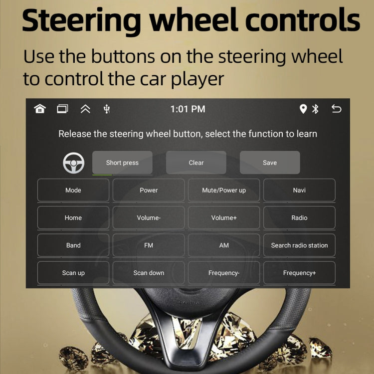 HD 7 inch Single Din Car Android Player GPS Navigation Bluetooth Touch Stereo Radio, Support Mirror Link & FM & WIFI - HoMEdemic™ 