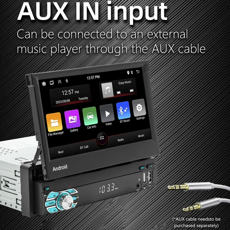 HD 7 inch Single Din Car Android Player GPS Navigation Bluetooth Touch Stereo Radio, Support Mirror Link & FM & WIFI - HoMEdemic™ 