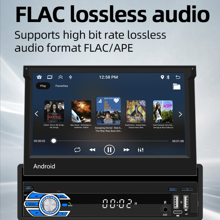 HD 7 inch Single Din Car Android Player GPS Navigation Bluetooth Touch Stereo Radio, Support Mirror Link & FM & WIFI - HoMEdemic™ 