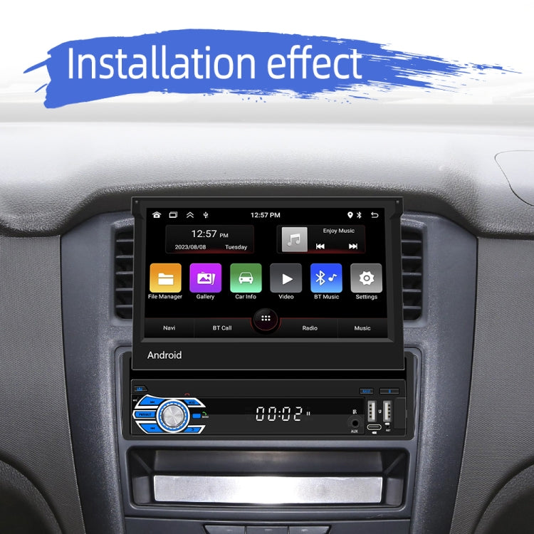 HD 7 inch Single Din Car Android Player GPS Navigation Bluetooth Touch Stereo Radio, Support Mirror Link & FM & WIFI - HoMEdemic™ 