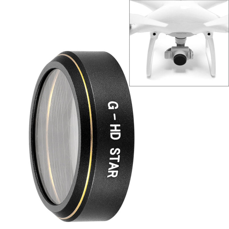 HD Drone Star Effect 6-Point Lens Filter for DJI Phantom 4 Pro, Star - HoMEdemic™ 