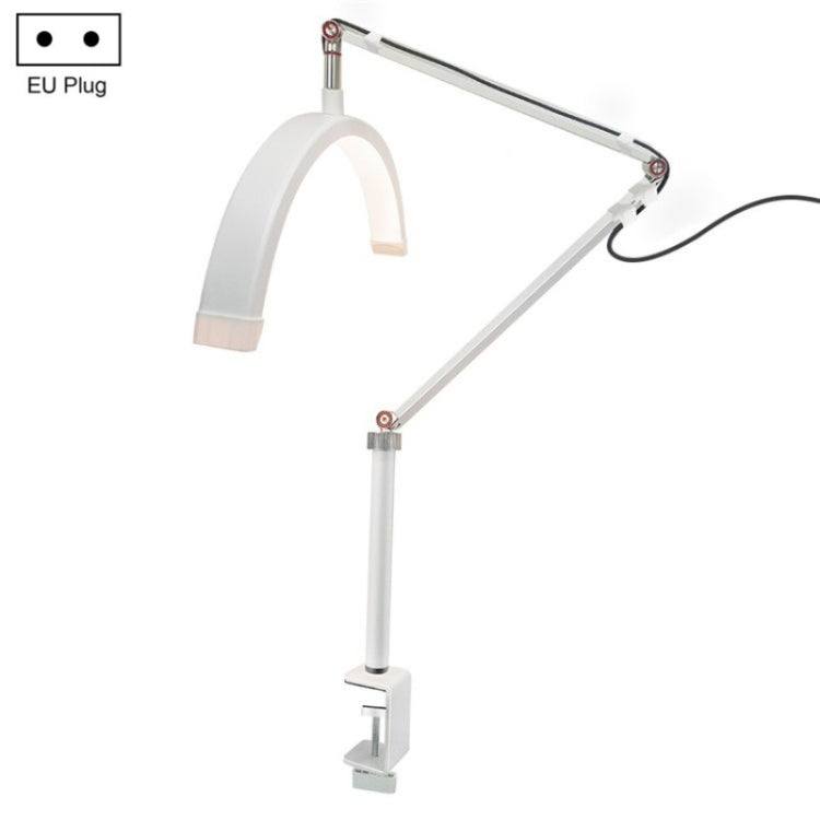 HD-M3X For Eyelash Extensions / Tattoo / Nail Art Lighting Lamp 16 inch Clip-on Half Moon Desk Lamp(EU Plug) - HoMEdemic™ 