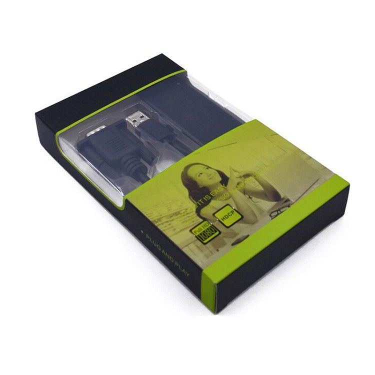 HD55Y VGA To HDMI Adapter Cable VGA+USB To HD 1080P Converter With Power Supply(Black) - HoMEdemic™ 