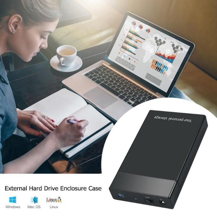 HDD 2.5 / 3.5 inch USB3.0 External Hard Drive Enclosure Case for Laptop Computer(US Plug) - HoMEdemic™ 