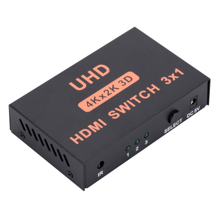 HDMI Switch 3 into 1 out 4Kx2K HD Video Switch, with Remote Control - HoMEdemic™ 