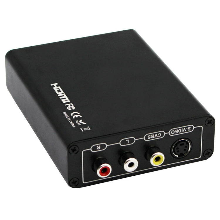 HDMI to Composite / AV S-Video Converter RCA CVBS/L/R Video Converter Adapter, UK Plug - HoMEdemic™ 