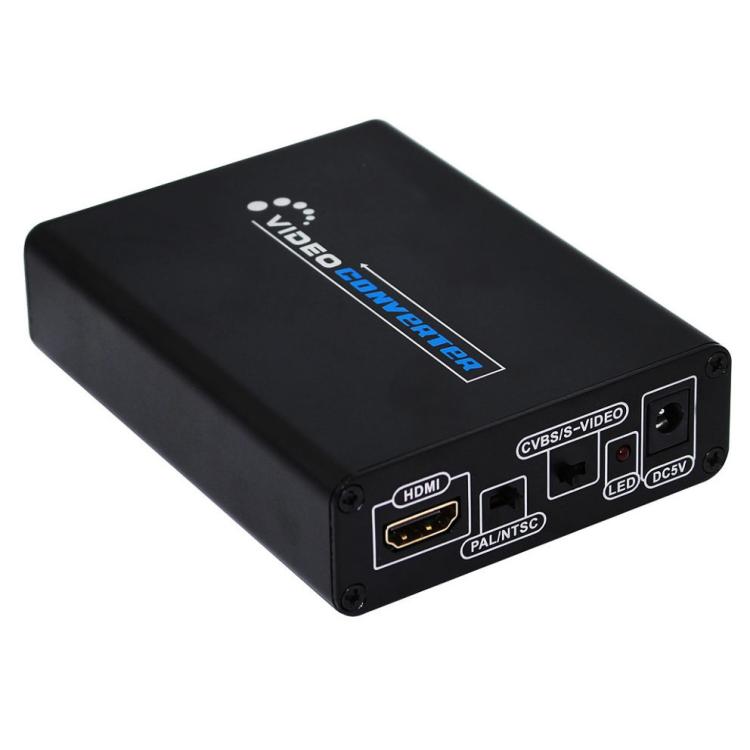 HDMI to Composite / AV S-Video Converter RCA CVBS/L/R Video Converter Adapter, UK Plug - HoMEdemic™ 