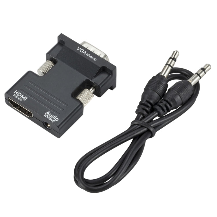 HDMI to VGA Projector HDMI Adapter With Audio Cable Computer HD Converter - HoMEdemic™ 