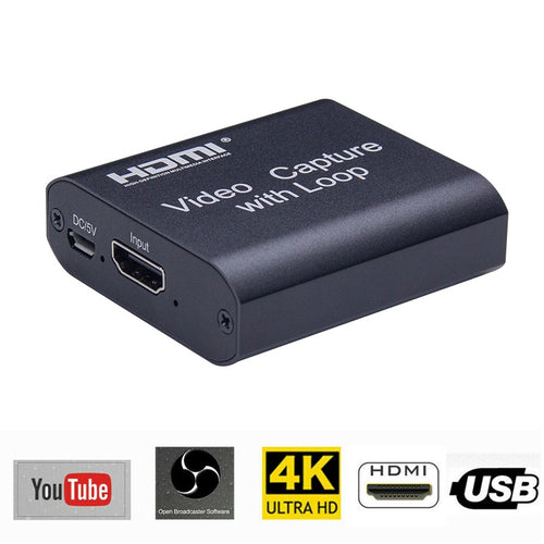 USB 2.0 to HDMI 4K HD Video Capture with Loop - HoMEdemic™ 