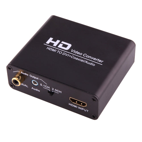 NEWKENG X5 HDMI to DVI with Audio 3.5mm Coaxial Output Video Converter, US Plug - HoMEdemic™ 