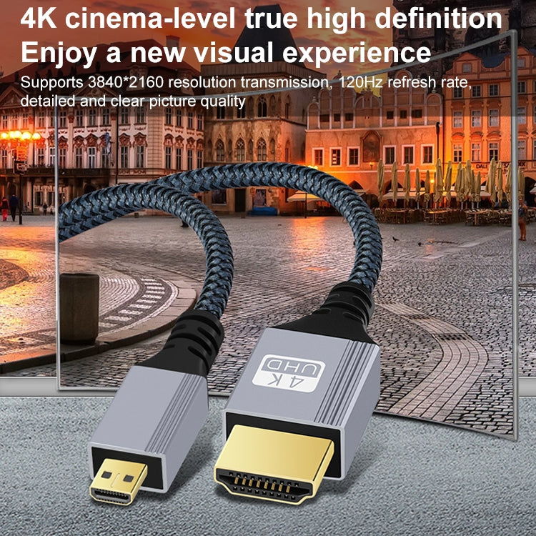 HDTV to Micro HDTV 4K 120Hz Computer Digital Camera HD Video Adapter Cable, Length:10m - HoMEdemic™ 