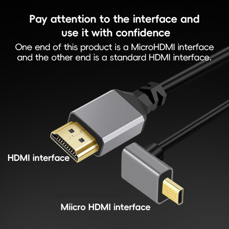 HDTV to Micro HDTV Elbow Head Spring Cable for DSLR Camera(Grey Shell) - HoMEdemic™ 