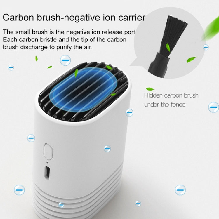 HE-K001 Hanging Neck Negative USB Rechargeable Ion Air Purifier Portable Household Formaldehyde Removal Portable Purifier(Black) - HoMEdemic™ 