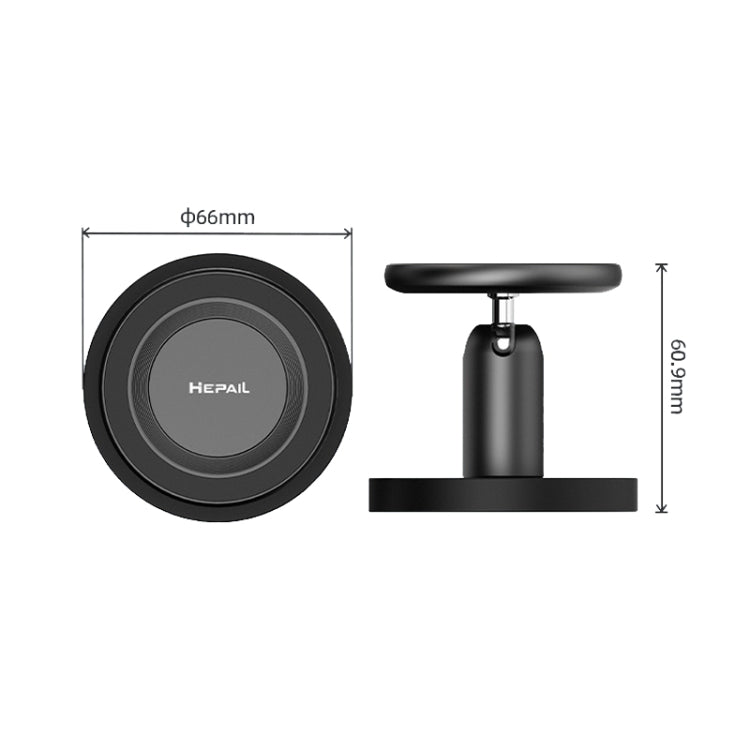 HEPAIL Magsafe Magnetic Mobile Phone Bracket Metal Gimbal Stand, Style: Magnetic Base - HoMEdemic™ 