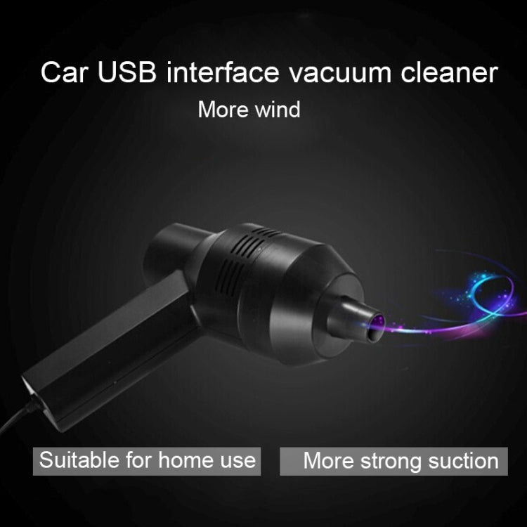 HK-6019A 3.5W Portable USB Powerful Suction Cleaner Computer Keyboard Brush Nozzle Dust Collector Handheld Sucker Clean Kit for Cleaning Laptop PC / Pets, USB Cable Length: 1.8m, DC 5V(Black) - HoMEdemic™ 