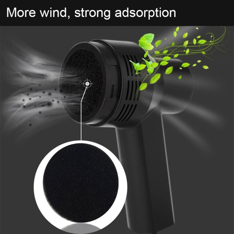 HK-6019A 3.5W Portable USB Powerful Suction Cleaner Computer Keyboard Brush Nozzle Dust Collector Handheld Sucker Clean Kit for Cleaning Laptop PC / Pets, USB Cable Length: 1.8m, DC 5V(Black) - HoMEdemic™ 