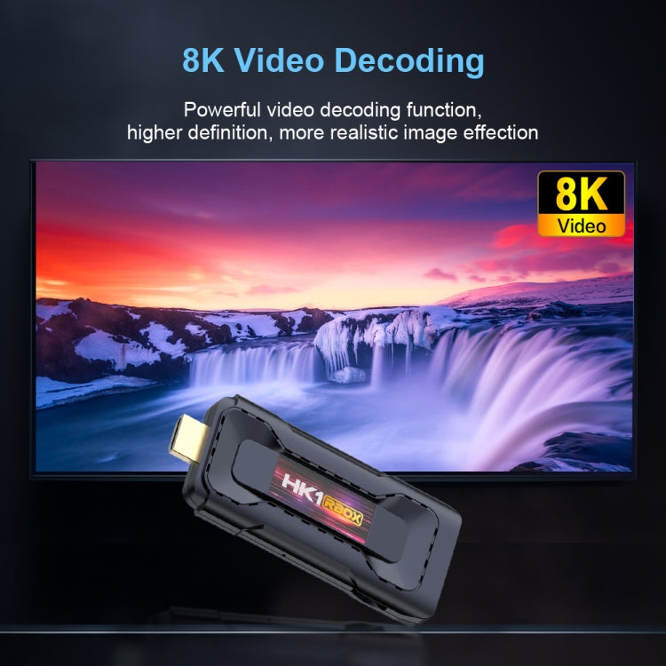HK1 RBOX D8 RK3528 Android 13.0 Quad Core 8K HD Wifi6 Bluetooth TV Stick, RAM:4GB+32GB(AU Plug) - HoMEdemic™ 