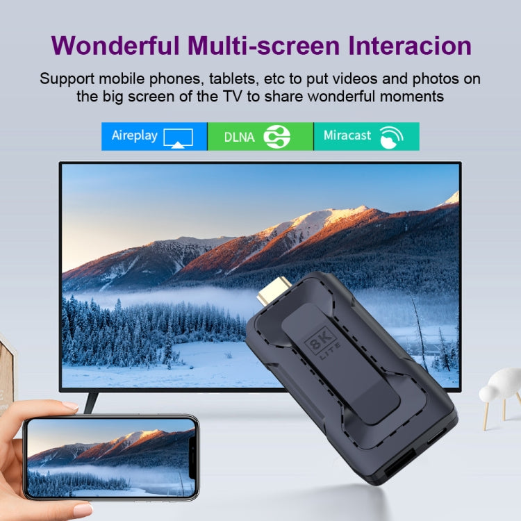HK1 RBOX D8 RK3528 Android 13.0 Quad Core 8K HD Wifi6 Bluetooth TV Stick, RAM:4GB+32GB(AU Plug) - HoMEdemic™ 