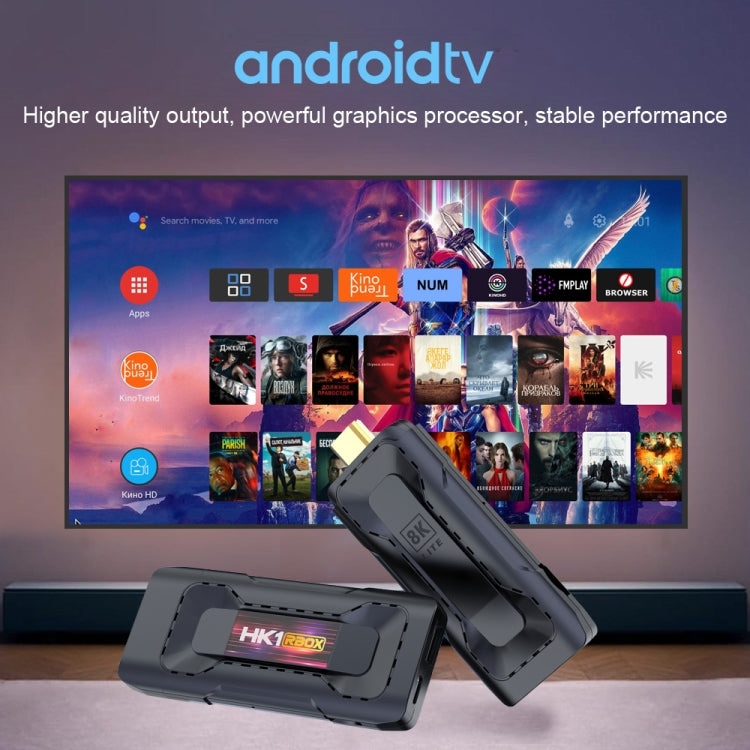 HK1 RBOX D8 RK3528 Android 13.0 Quad Core 8K HD Wifi6 Bluetooth TV Stick, RAM:4GB+32GB(US Plug) - HoMEdemic™ 