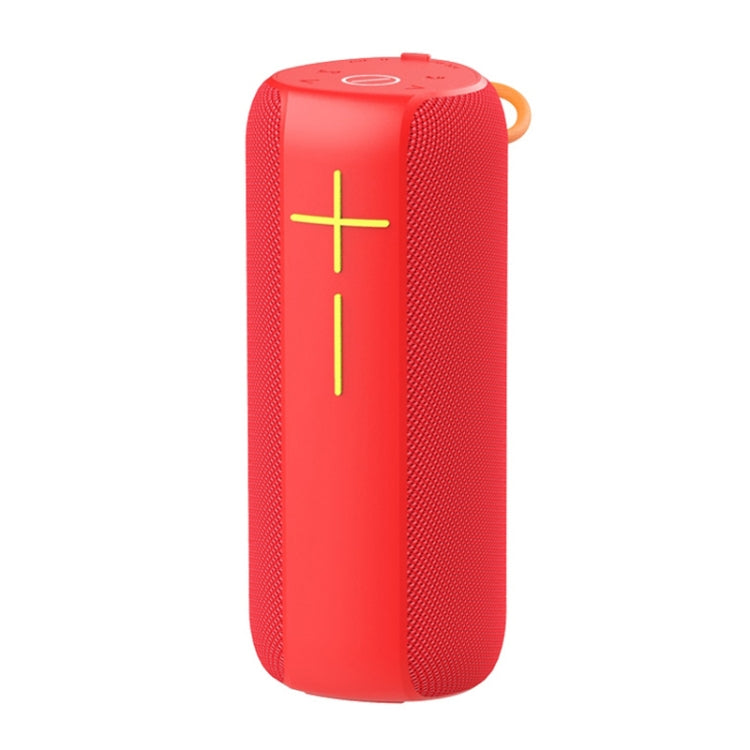 HOPESTAR P14 Pro Portable Outdoor Waterproof Wireless Bluetooth Speaker, Support Hands-free Call & U Disk & TF Card & 3.5mm AUX & FM (Red) - HoMEdemic™ 