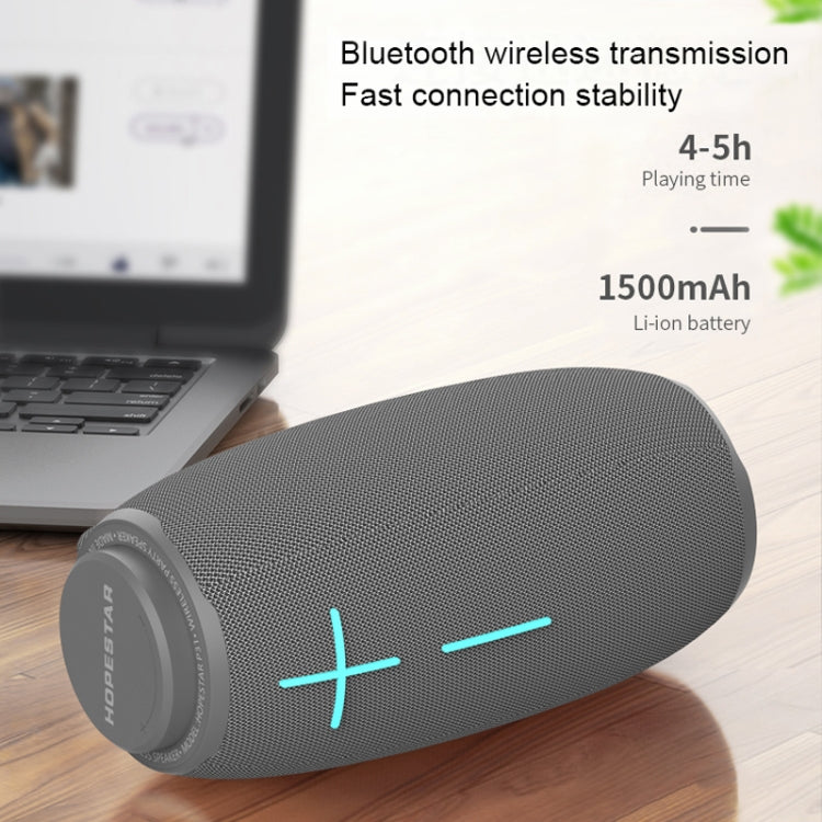 HOPESTAR P31 TWS Portable Outdoor Waterproof Lens-style Head Bluetooth Speaker with LED Color Light, Support Hands-free Call & U Disk & TF Card & 3.5mm AUX & FM (Red) - HoMEdemic™ 