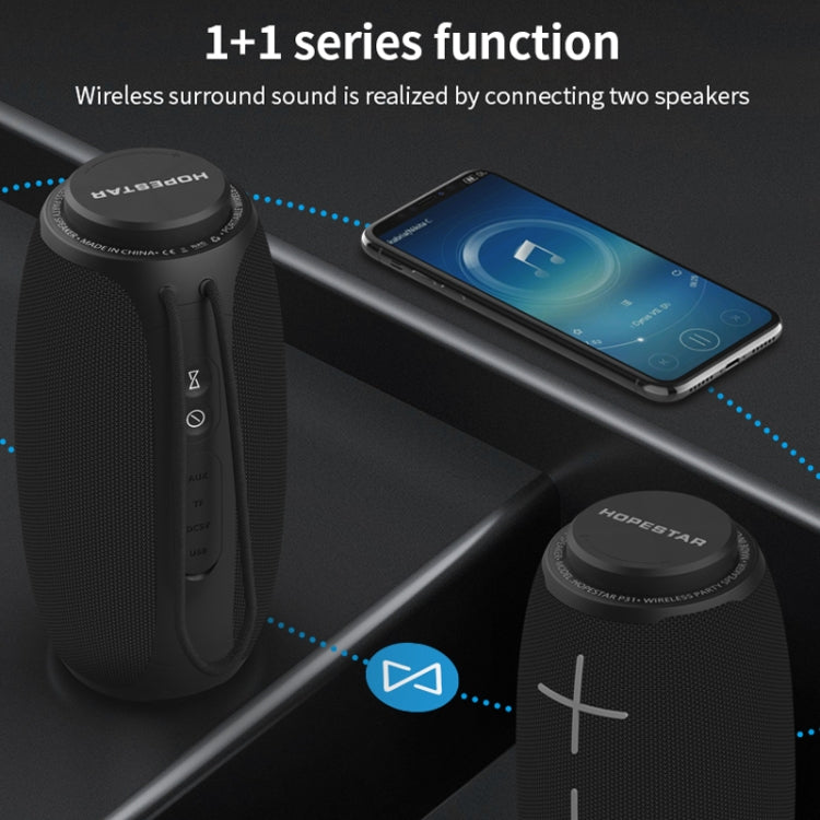 HOPESTAR P31 TWS Portable Outdoor Waterproof Lens-style Head Bluetooth Speaker with LED Color Light, Support Hands-free Call & U Disk & TF Card & 3.5mm AUX & FM (Red) - HoMEdemic™ 