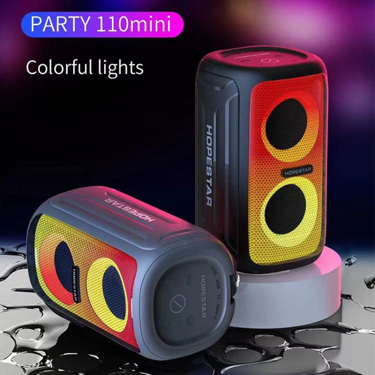 HOPESTAR Party 110 Mini Colorful Lights Wireless Bluetooth Speaker (Blue) - HoMEdemic™ 