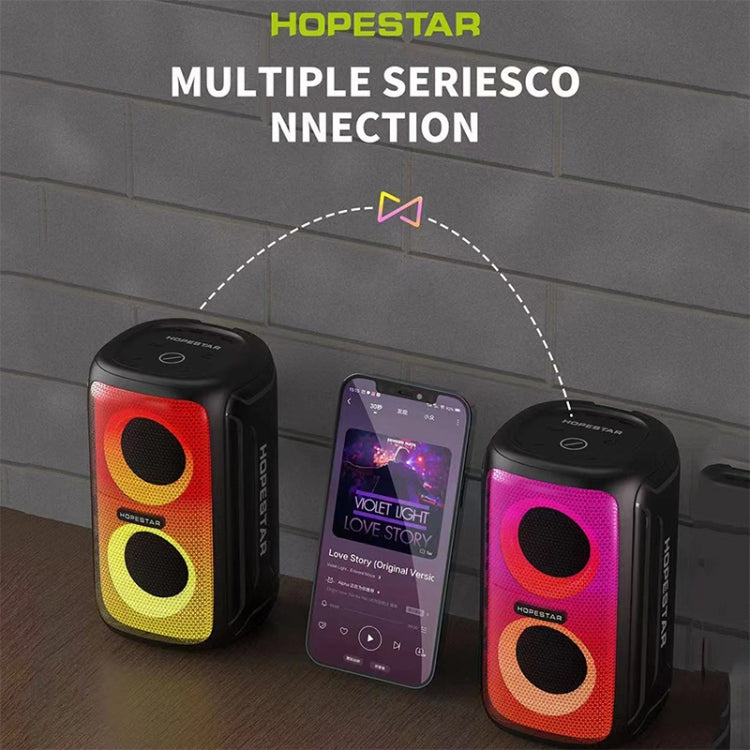 HOPESTAR Party 110 Mini Colorful Lights Wireless Bluetooth Speaker (Blue) - HoMEdemic™ 