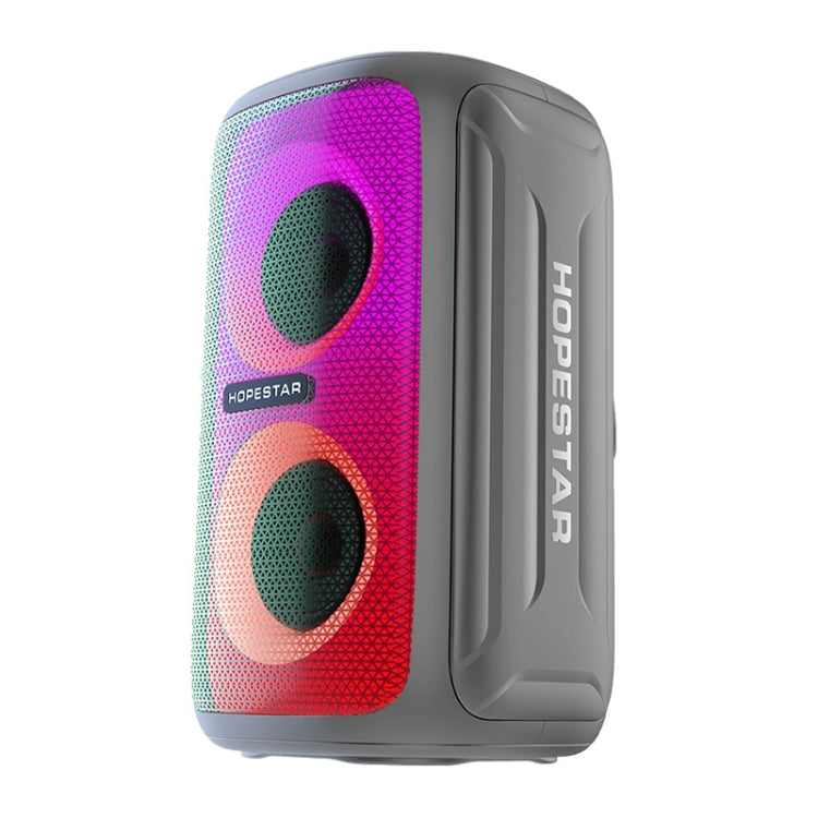HOPESTAR Party 110 Mini Colorful Lights Wireless Bluetooth Speaker (Grey) - HoMEdemic™ 