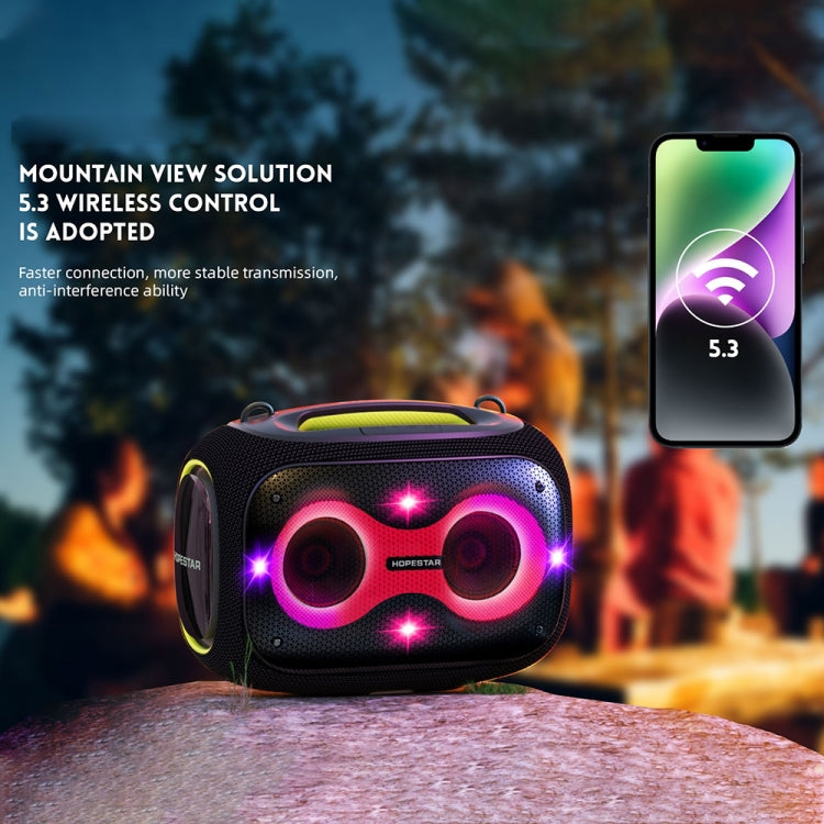 HOPESTAR Party Box 120W Karaoke Bluetooth Speaker with 2 Microphones(Grey) - HoMEdemic™ 