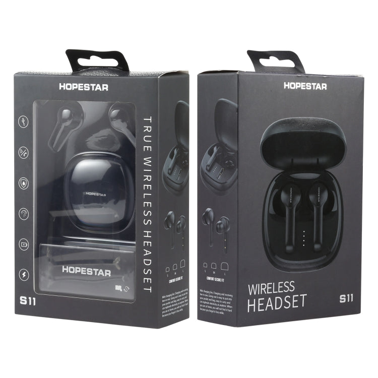 HOPESTAR S11 Bluetooth 5.0 True Wireless Bluetooth Earphone (Black) - HoMEdemic™ 