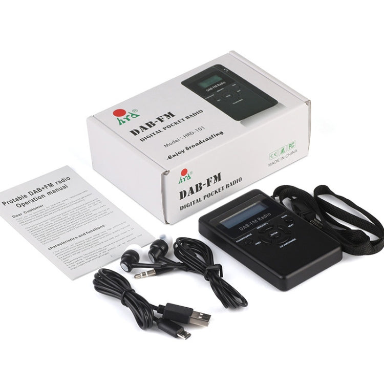 HRD-101 Portable Mini Digital DAB+FM Radio with Lanyard & Headset - HoMEdemic™ 