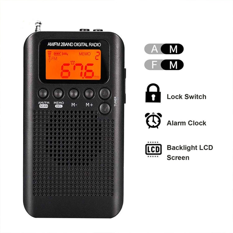 HRD-104 Mini Portable FM + AM Two Band Radio with Loudspeaker - HoMEdemic™ 