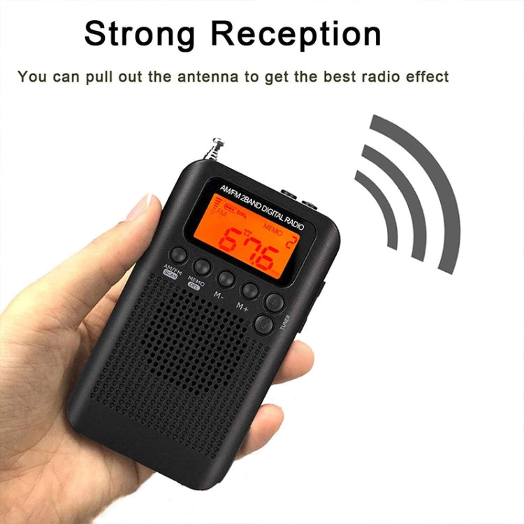 HRD-104 Mini Portable FM + AM Two Band Radio with Loudspeaker - HoMEdemic™ 