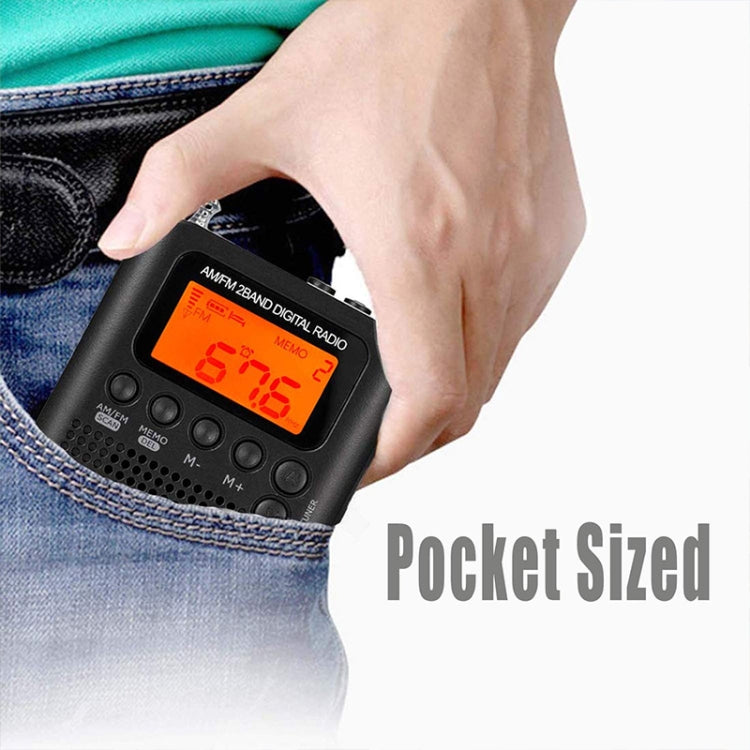 HRD-104 Mini Portable FM + AM Two Band Radio with Loudspeaker - HoMEdemic™ 