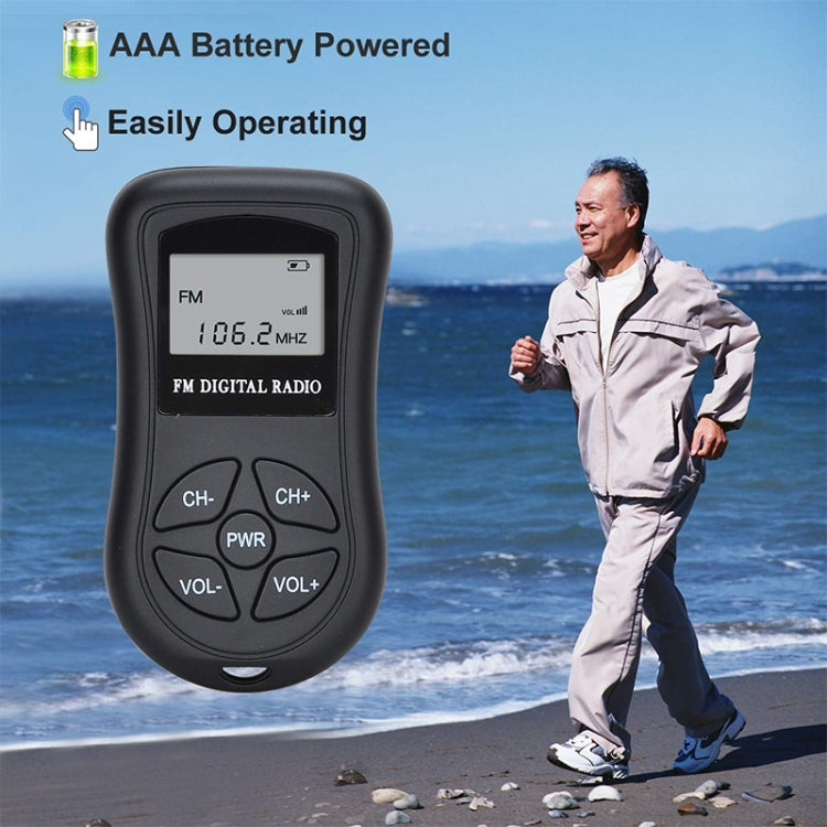 HRD-107 DSP Digital Display Portable Stereo FM Radio with Headset - HoMEdemic™ 