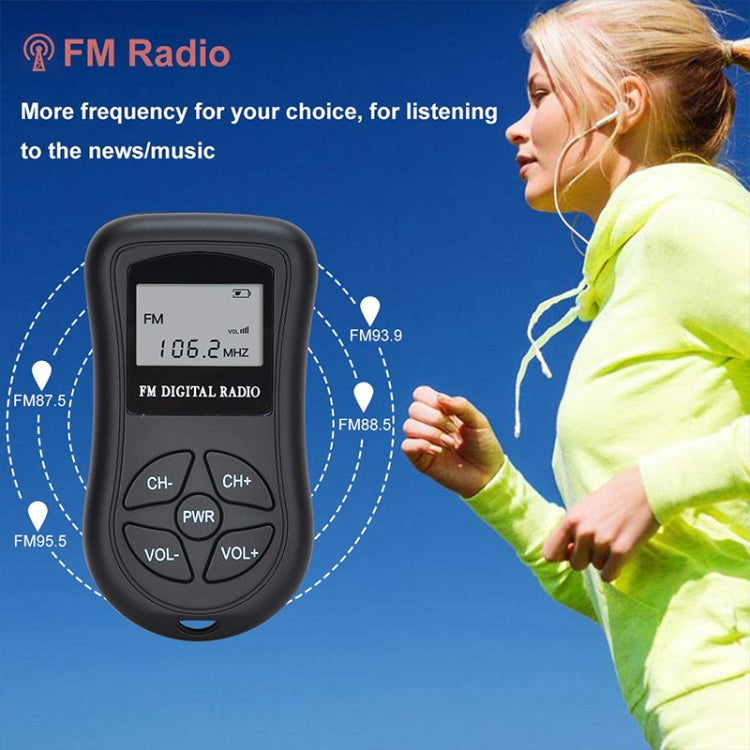 HRD-107 DSP Digital Display Portable Stereo FM Radio with Headset - HoMEdemic™ 