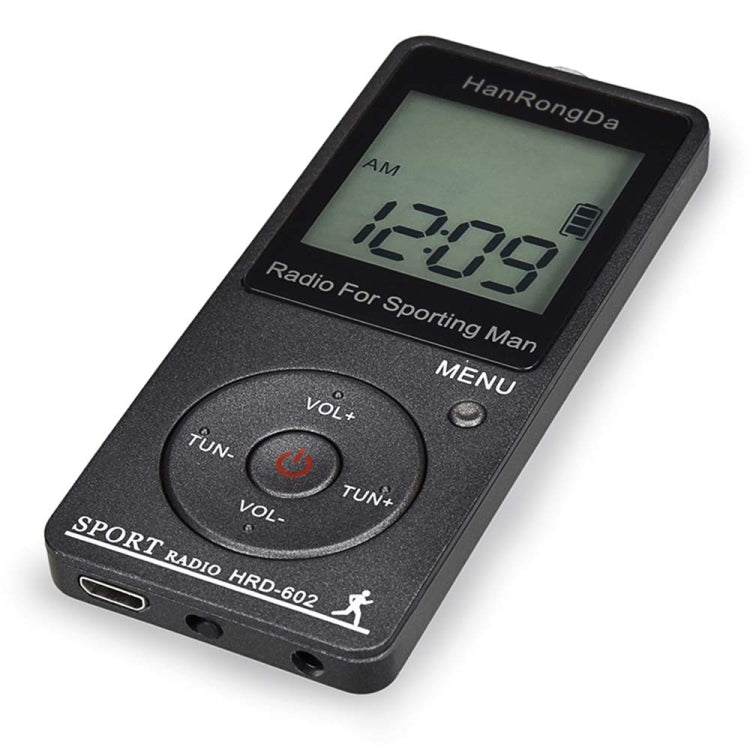 HRD-602 Digital Display FM AM Mini Sports Radio with Step Counting Function - HoMEdemic™ 