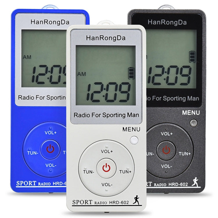 HRD-602 Digital Display FM AM Mini Sports Radio with Step Counting Function - HoMEdemic™ 
