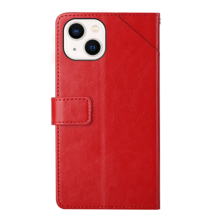 HT01 Y-shaped Pattern Flip Leather Phone Case, For iPhone 15 - HoMEdemic™ 